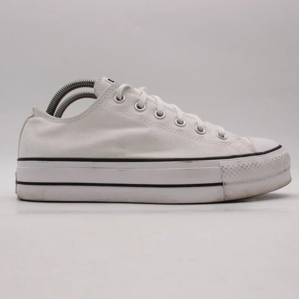 Converse Women's Size 10 CTAS Lift Platform 560251F White Casual Shoes Sneakers